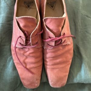 John Fluevog’s 2018 unique women’s dress shoes. Small scuffs on toe.
